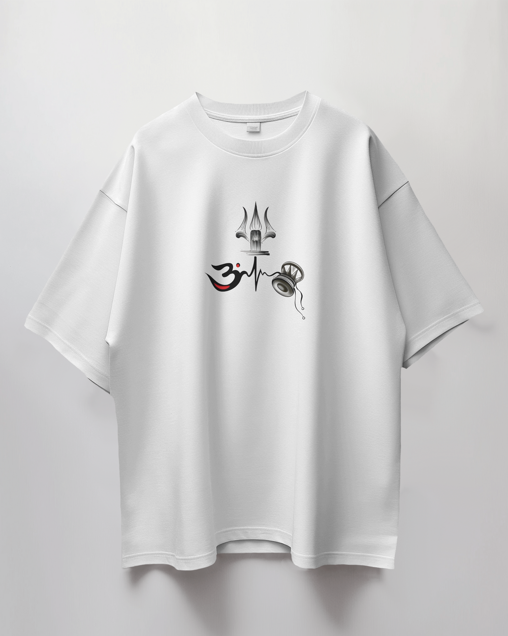 Om Trishul Oversized T-Shirt