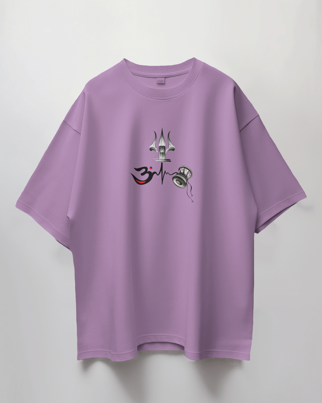 Om Trishul Oversized T-Shirt