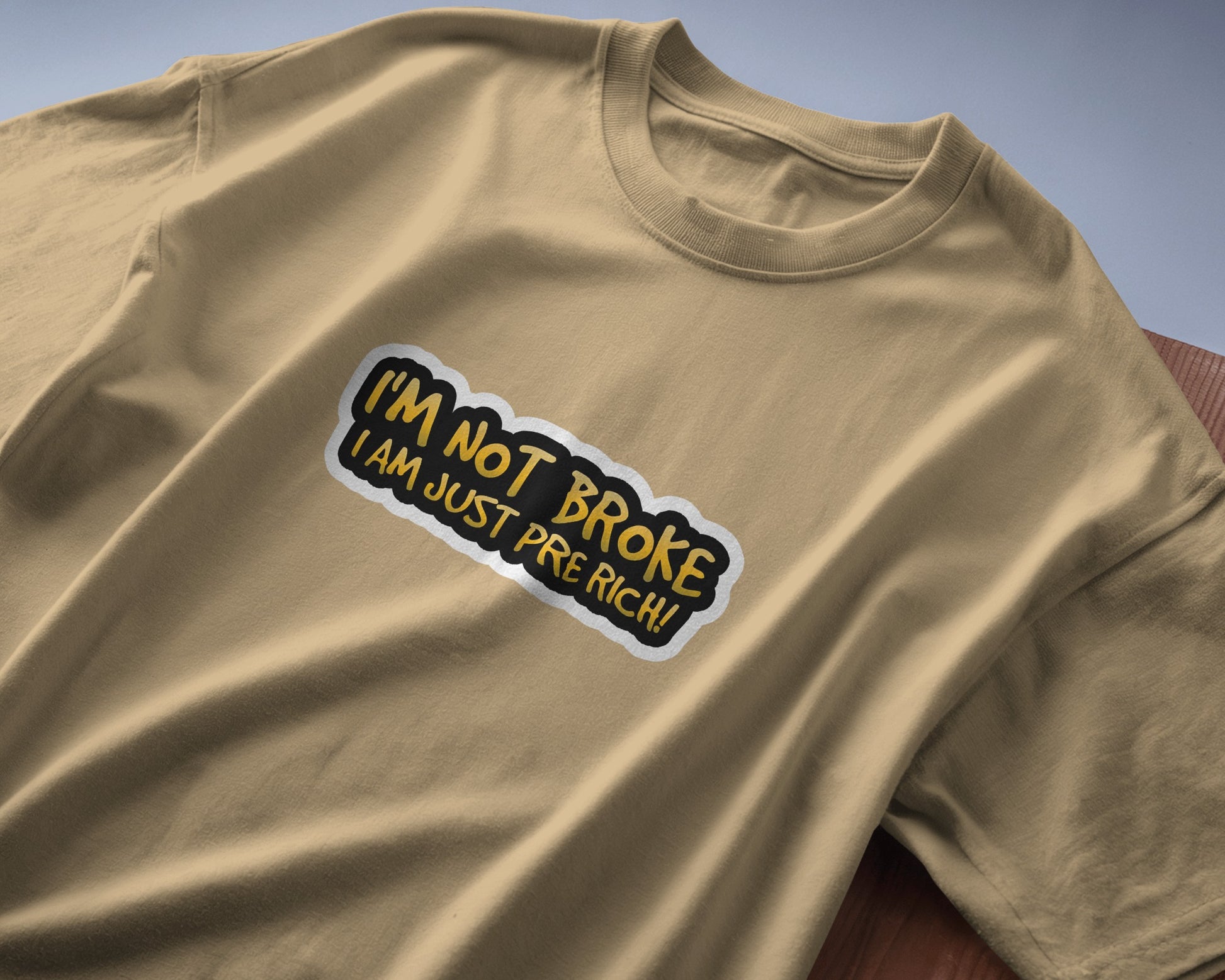 I’m Not Broke Oversized Tee