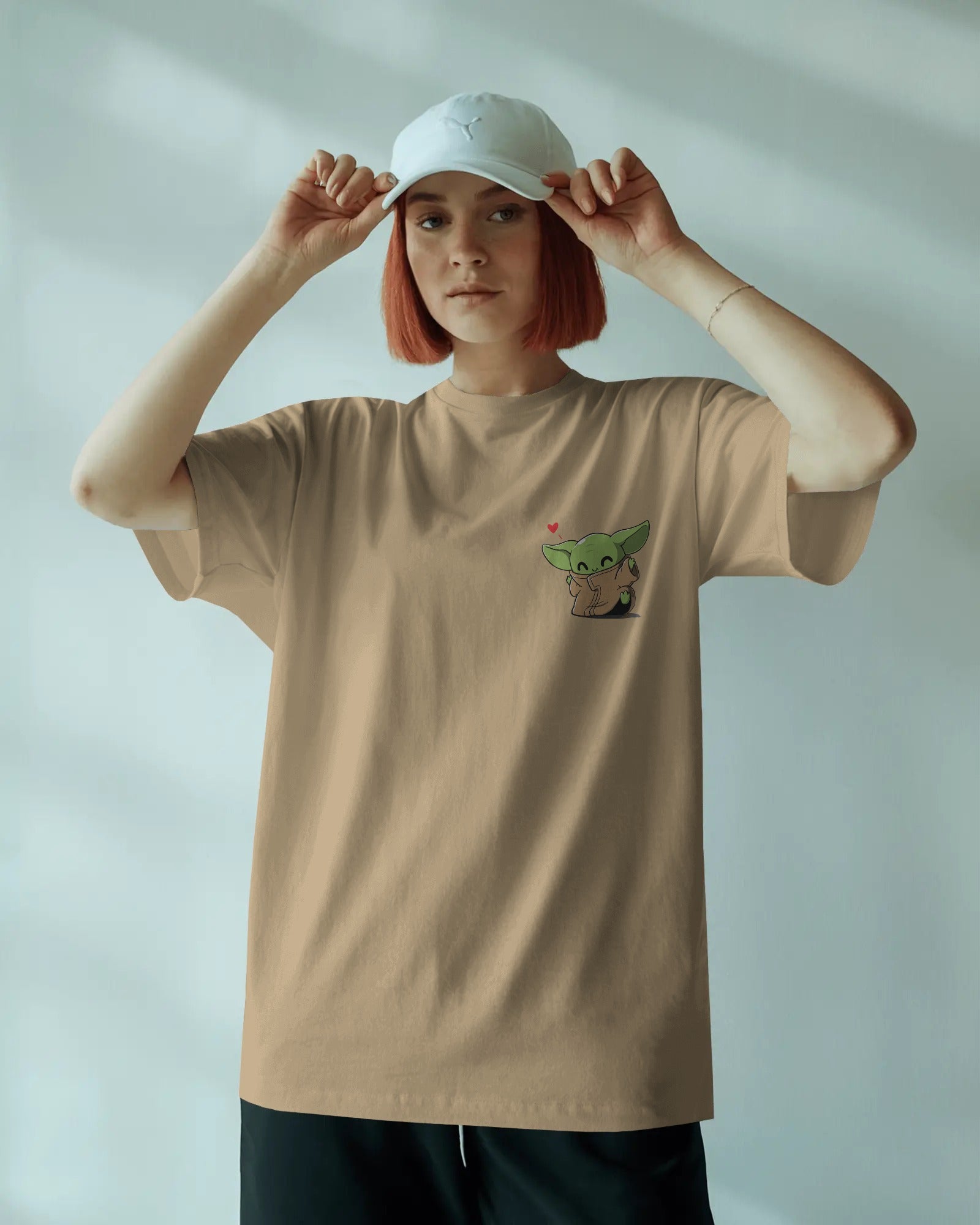 Pocket Yoda Oversized T-Shirt