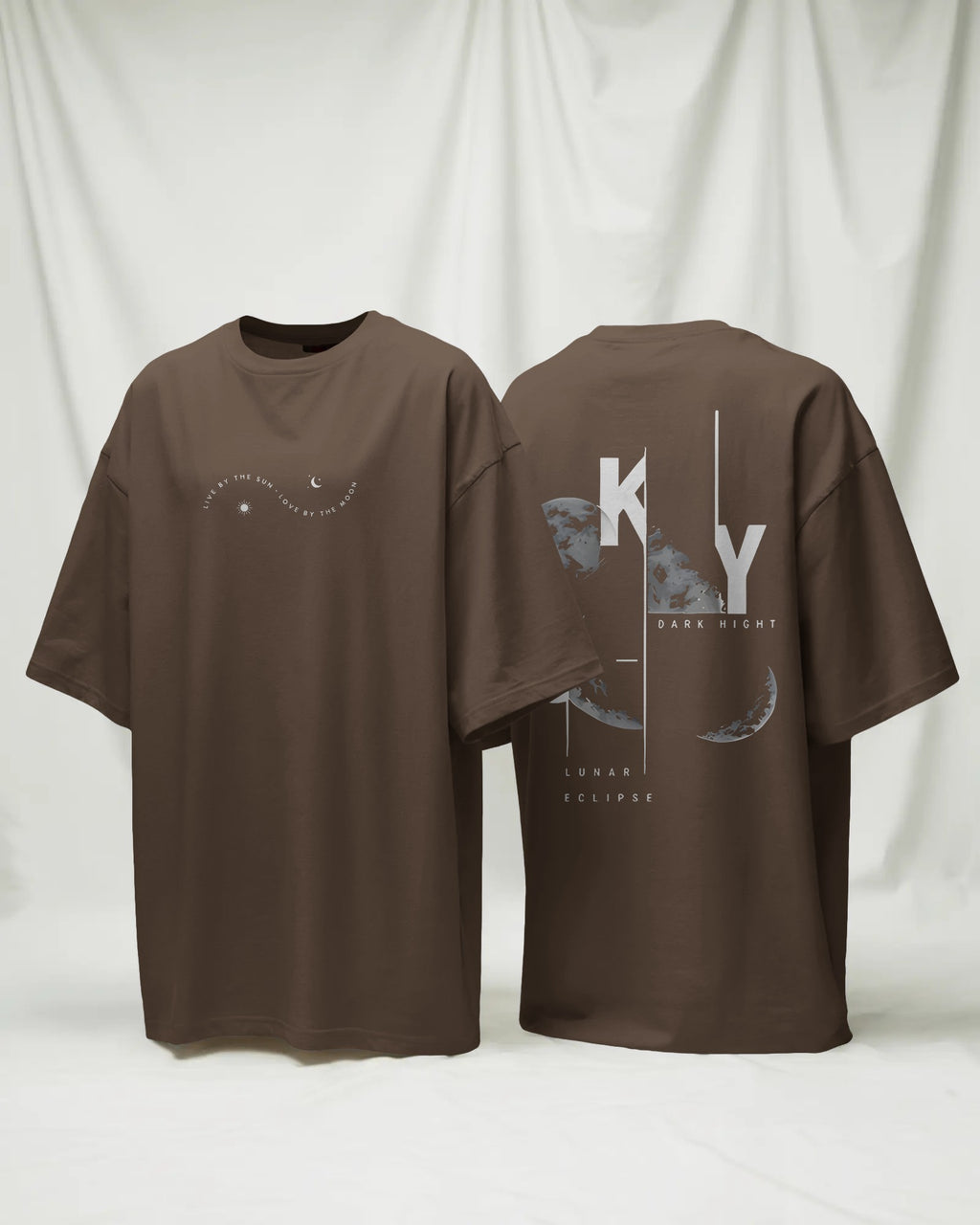 Sky Lunar Eclipse Oversized T-Shirt