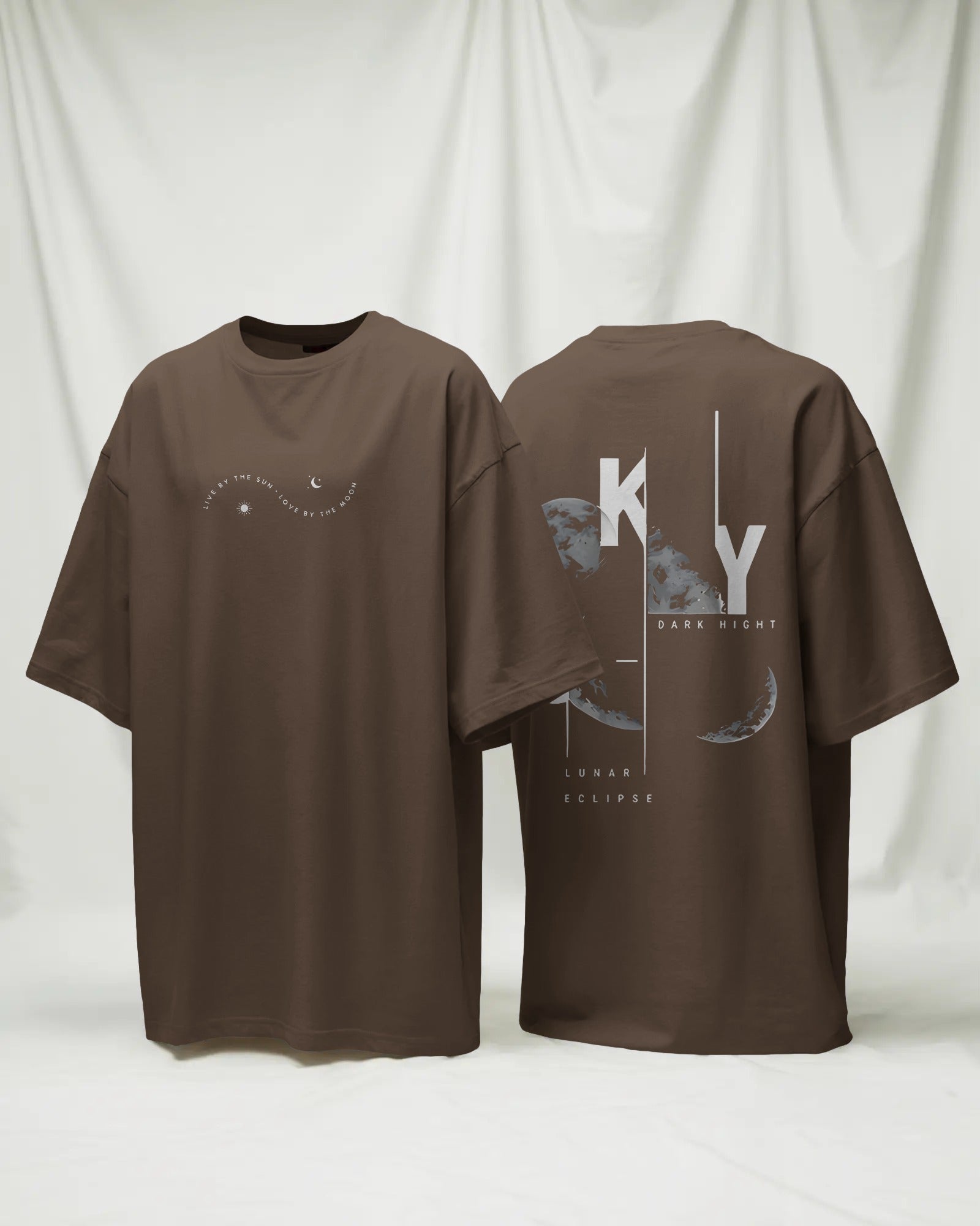 Sky Lunar Eclipse Oversized T-Shirt