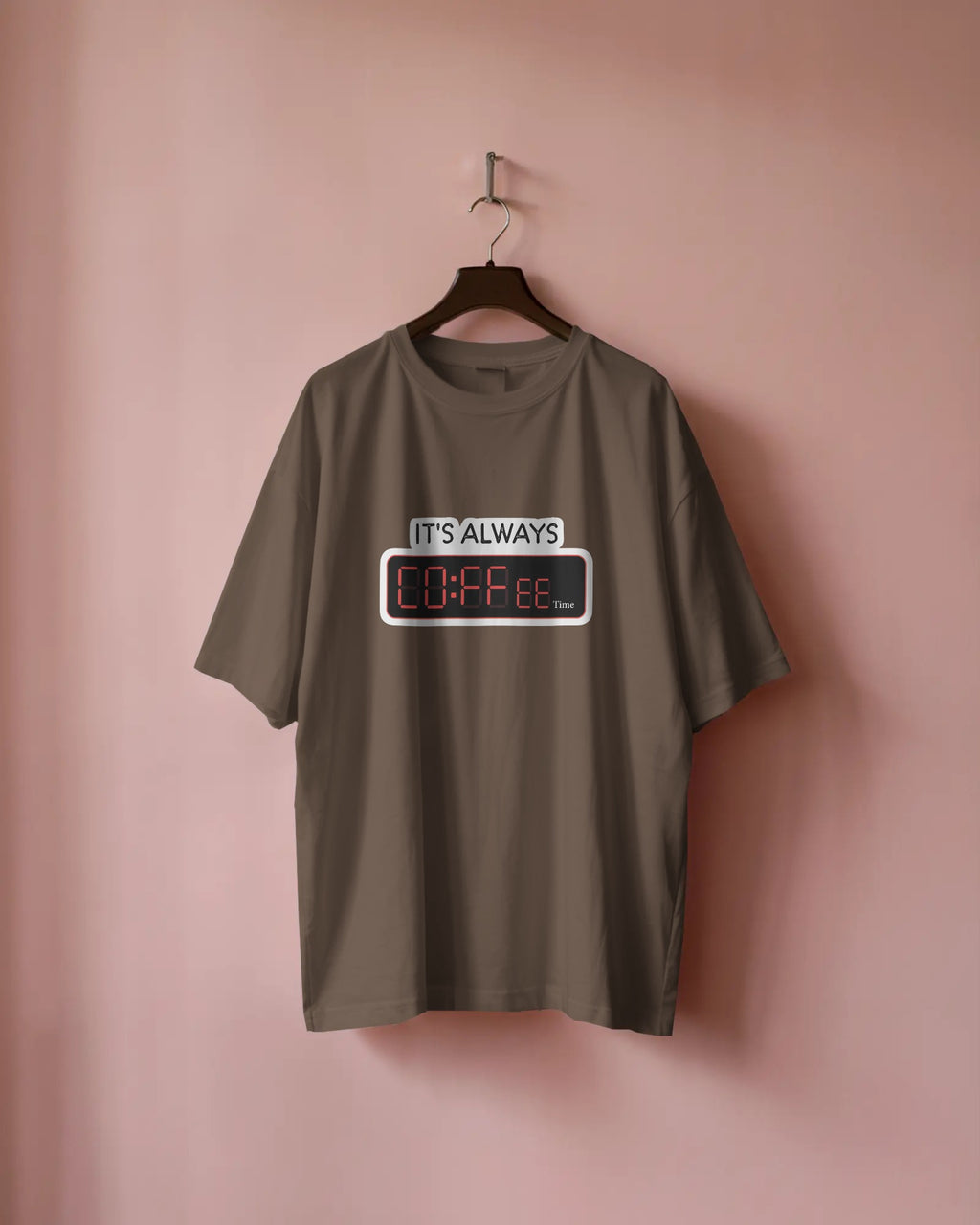 Coffee O’Clock Oversized T-Shirt
