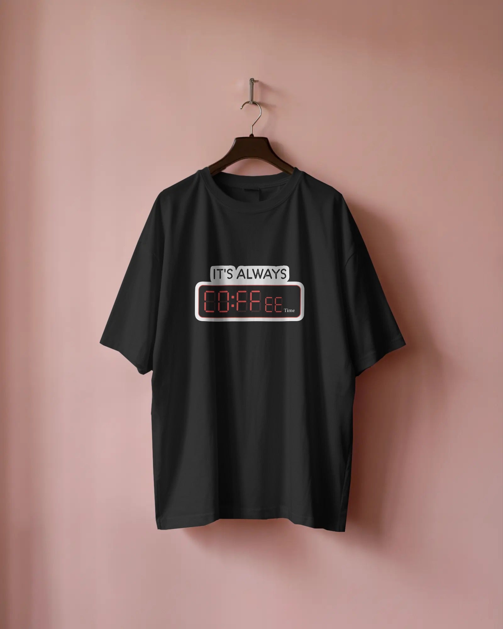 Coffee O’Clock Oversized T-Shirt