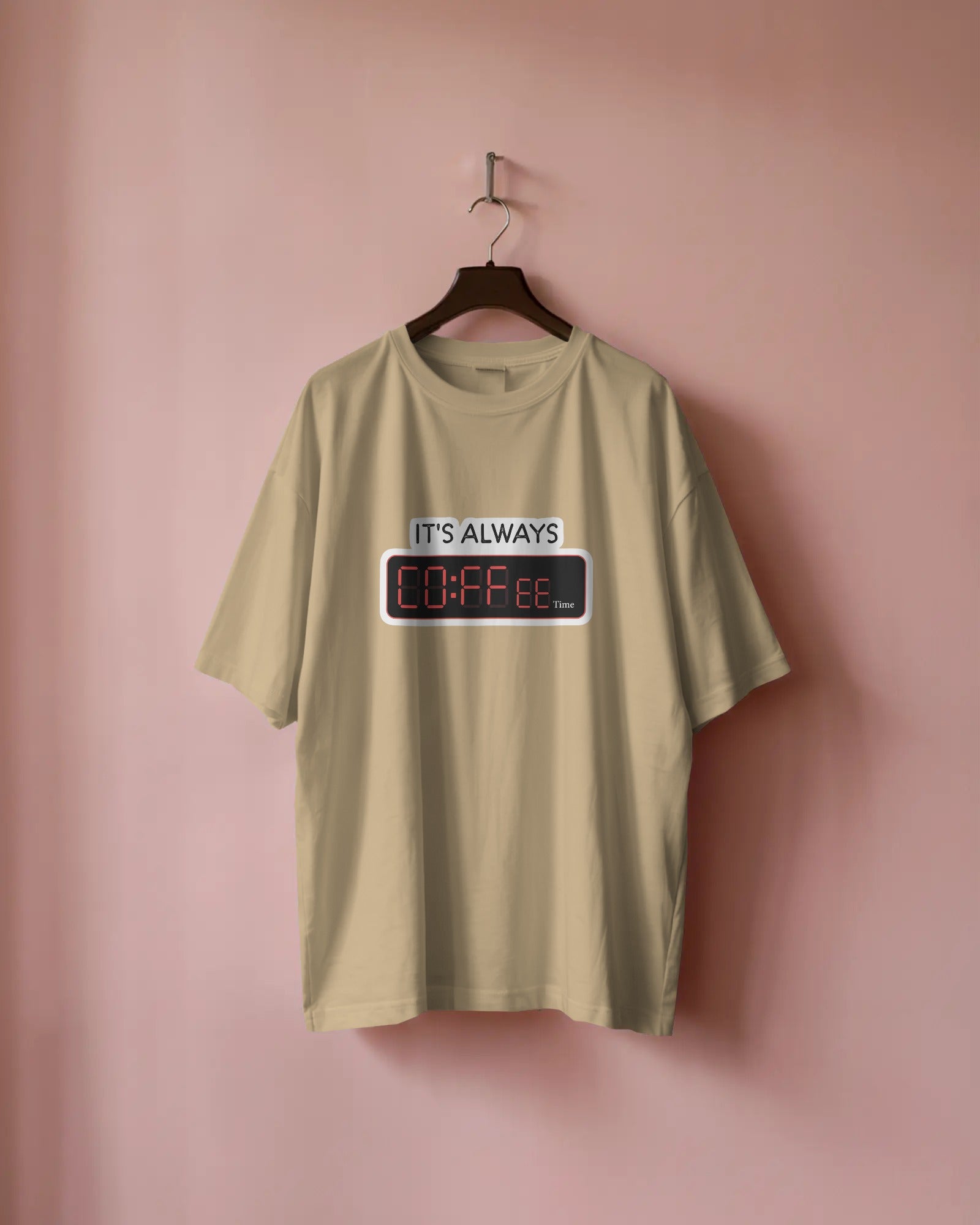 Coffee O’Clock Oversized T-Shirt