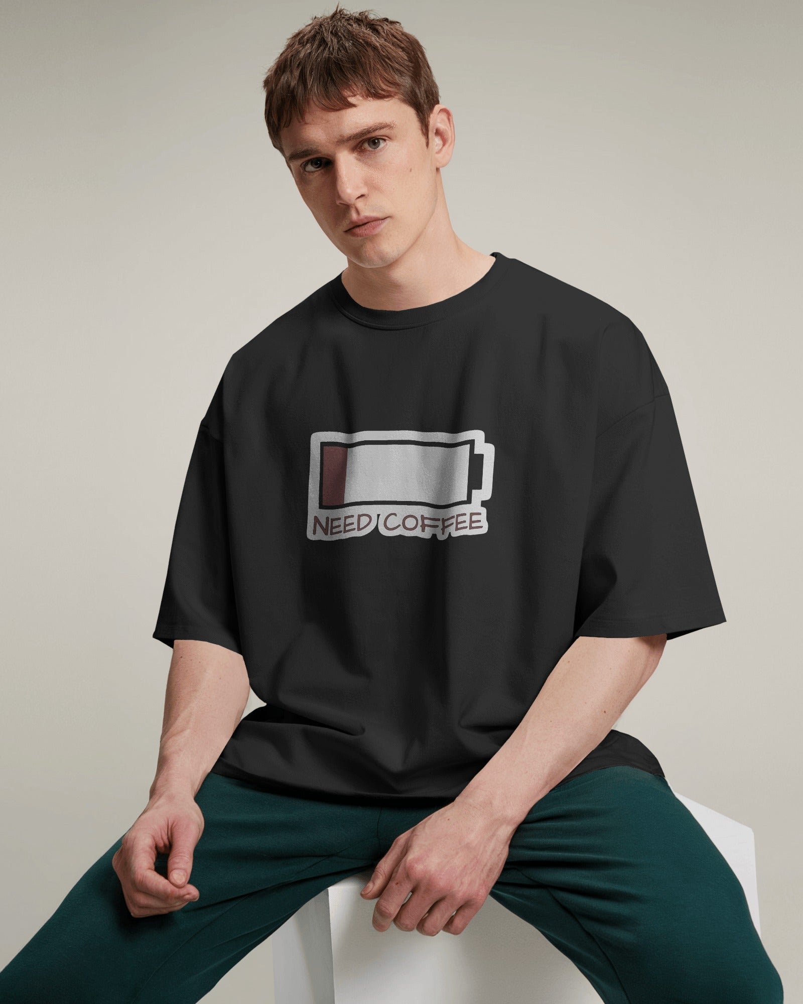 Need Coffee Battery Tee