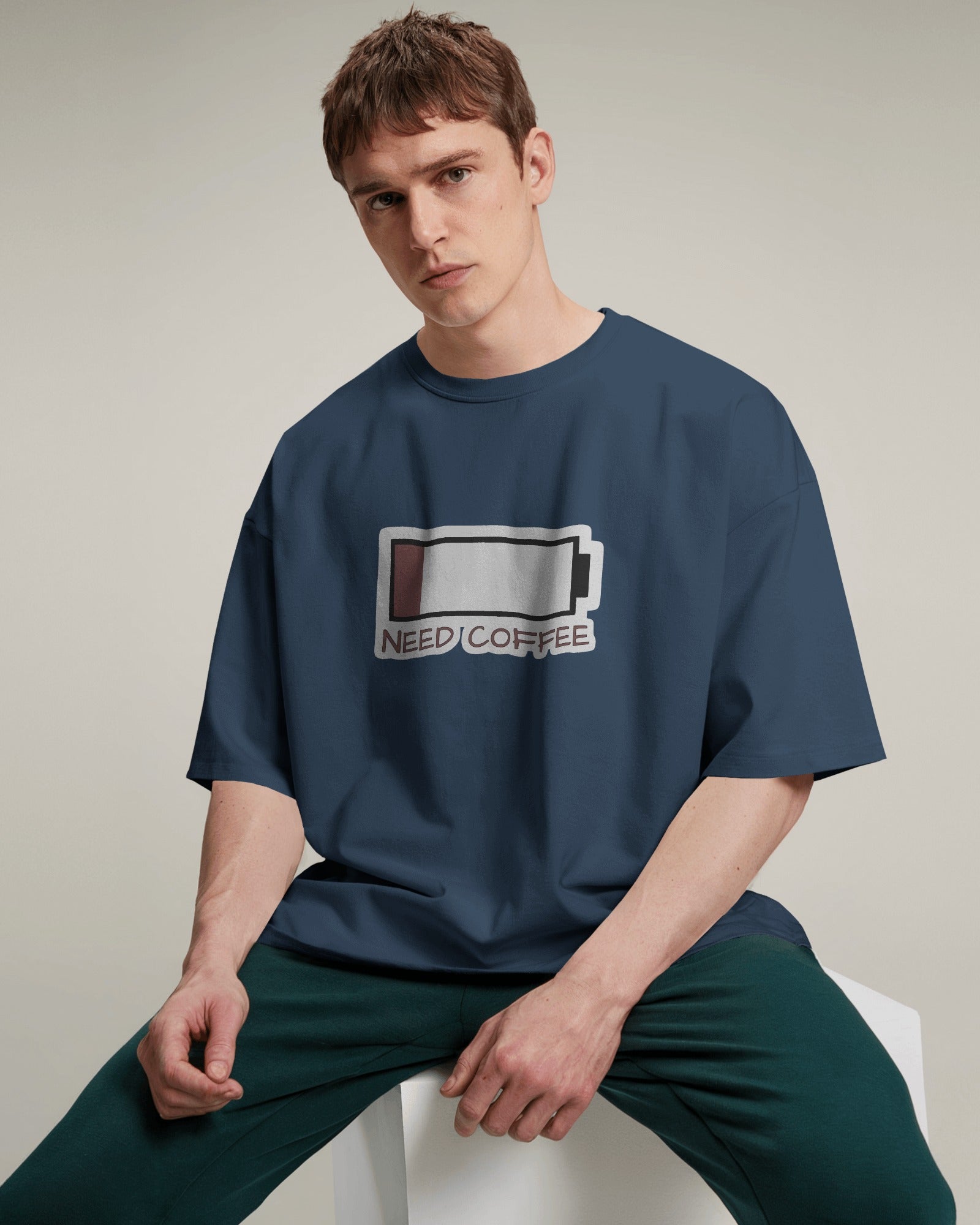 Need Coffee Battery Tee