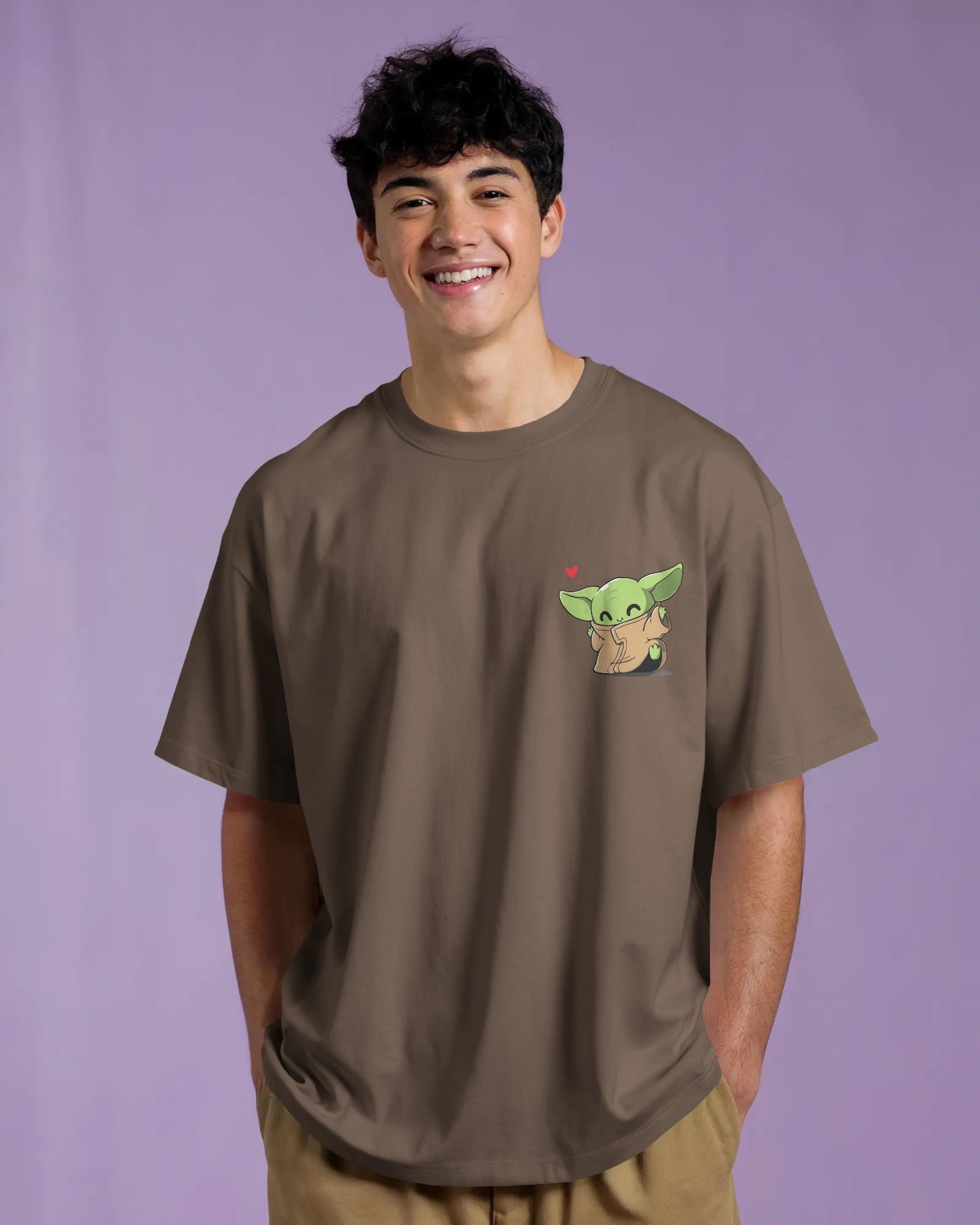 Pocket Yoda Oversized T-Shirt
