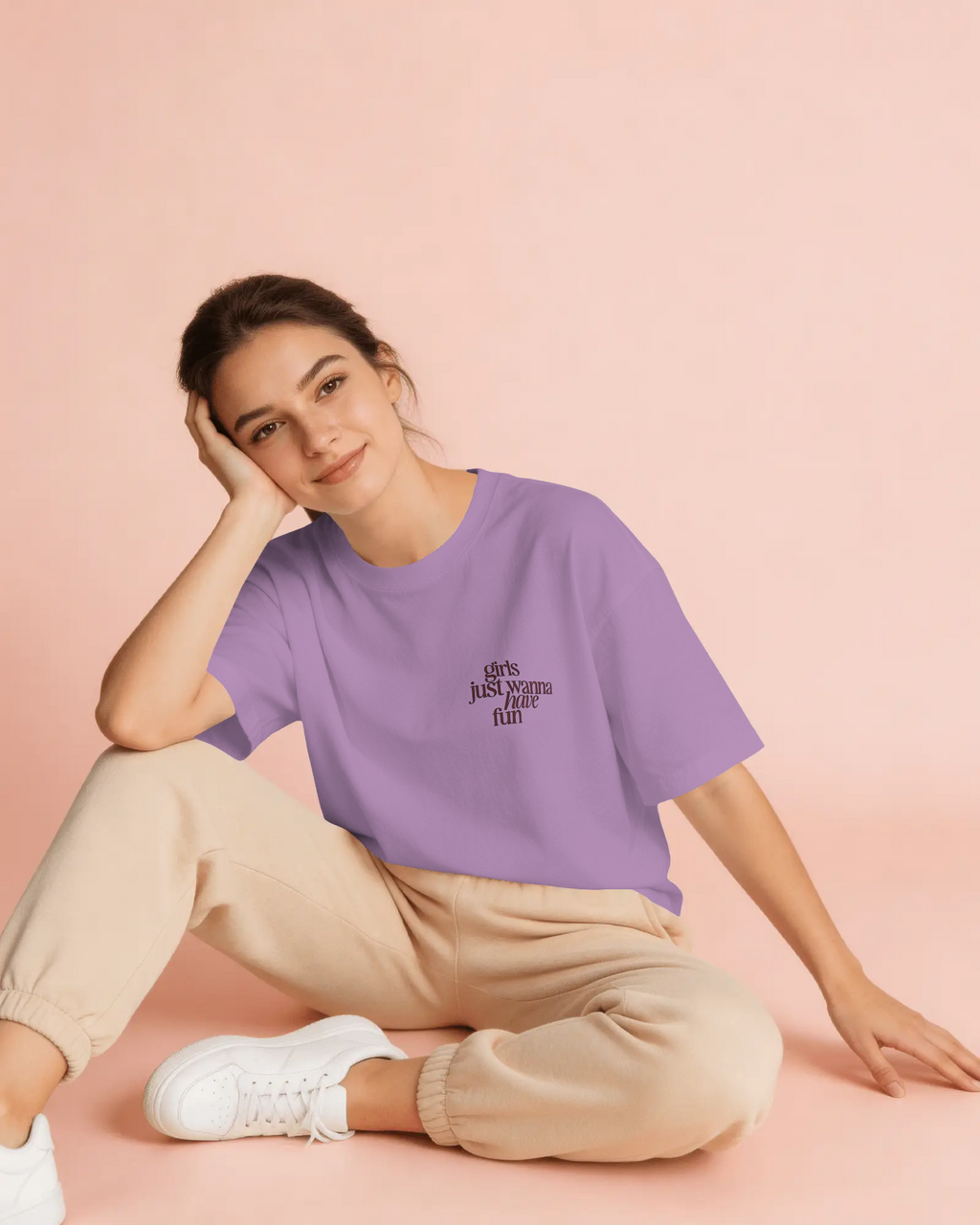 Girls Just Wanna Have Fun Oversized T-Shirt