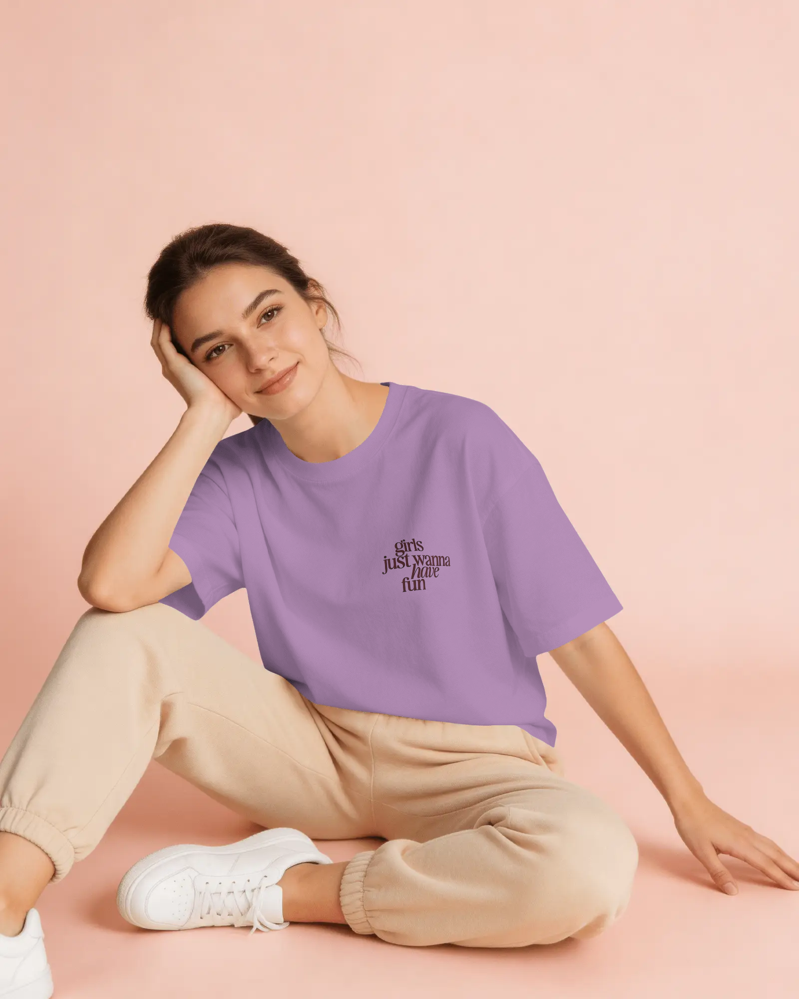 Girls Just Wanna Have Fun Oversized T-Shirt