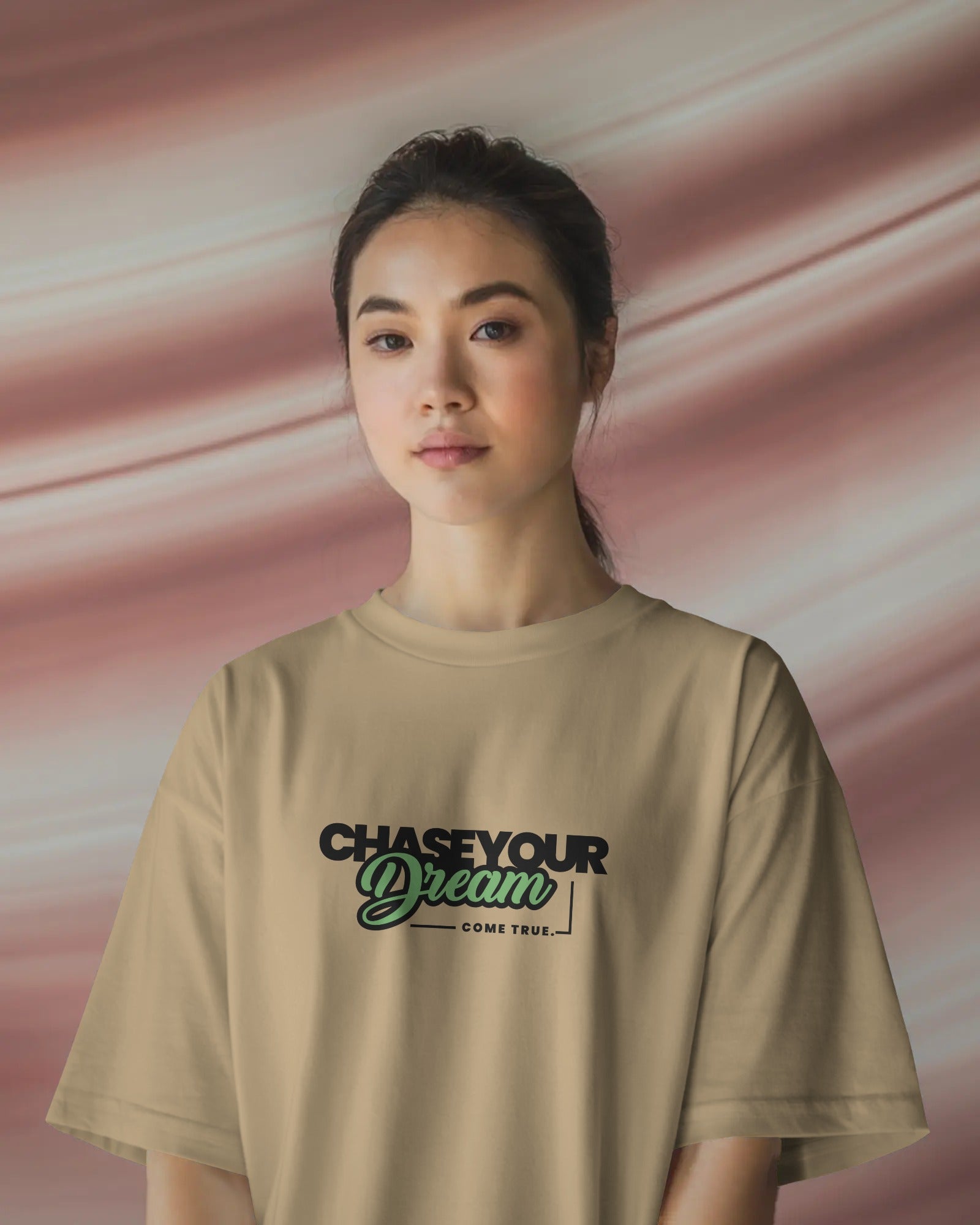 Dream Chaser Motivational Oversized Tee