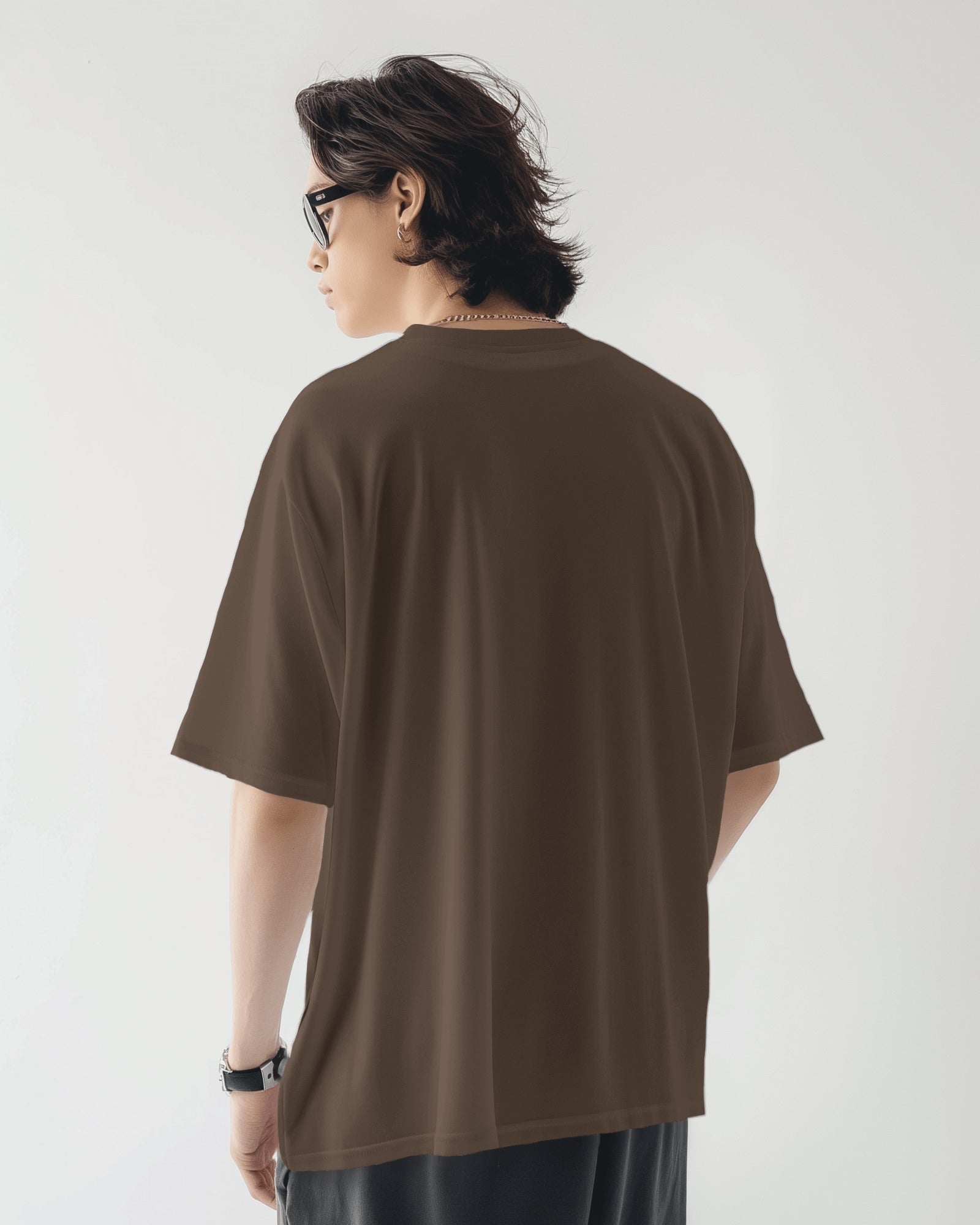 Oversized Brown Unisex T-Shirt