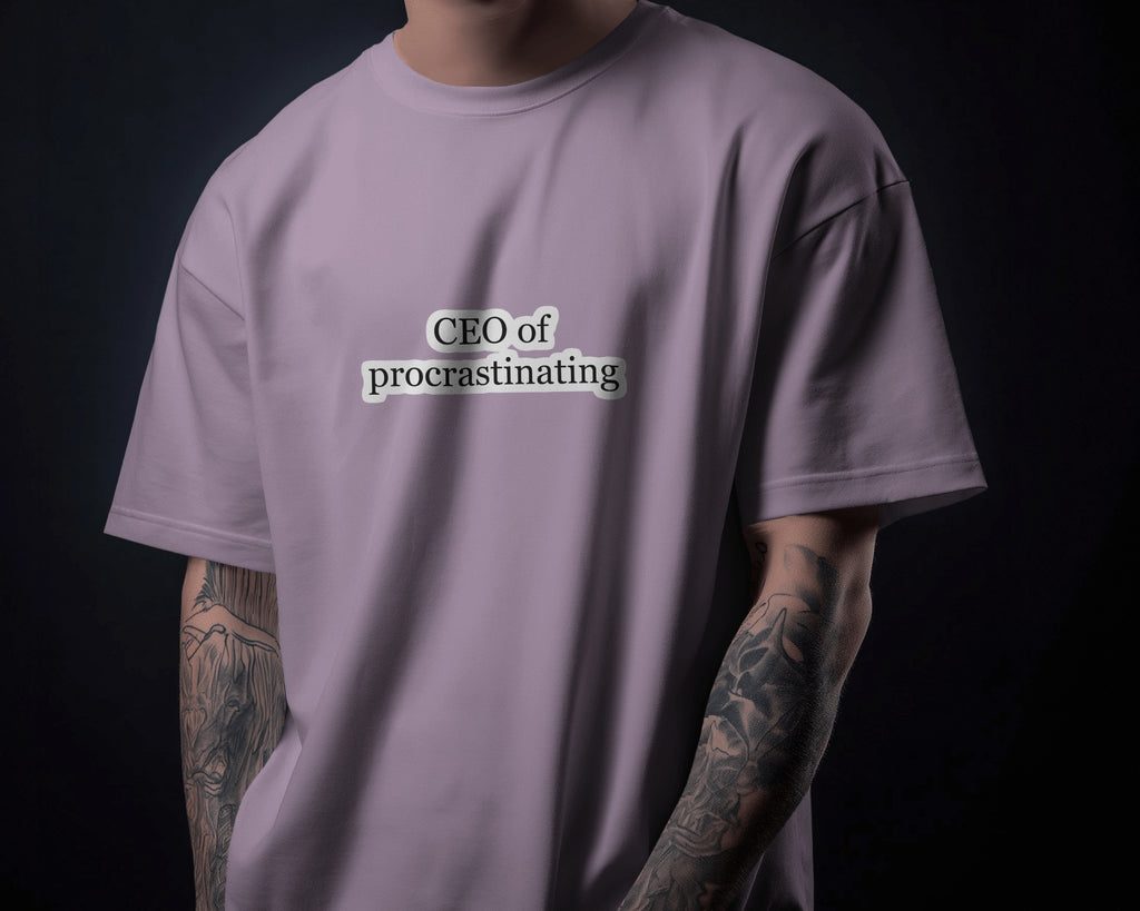 Procrastination CEO Oversized T-Shirt