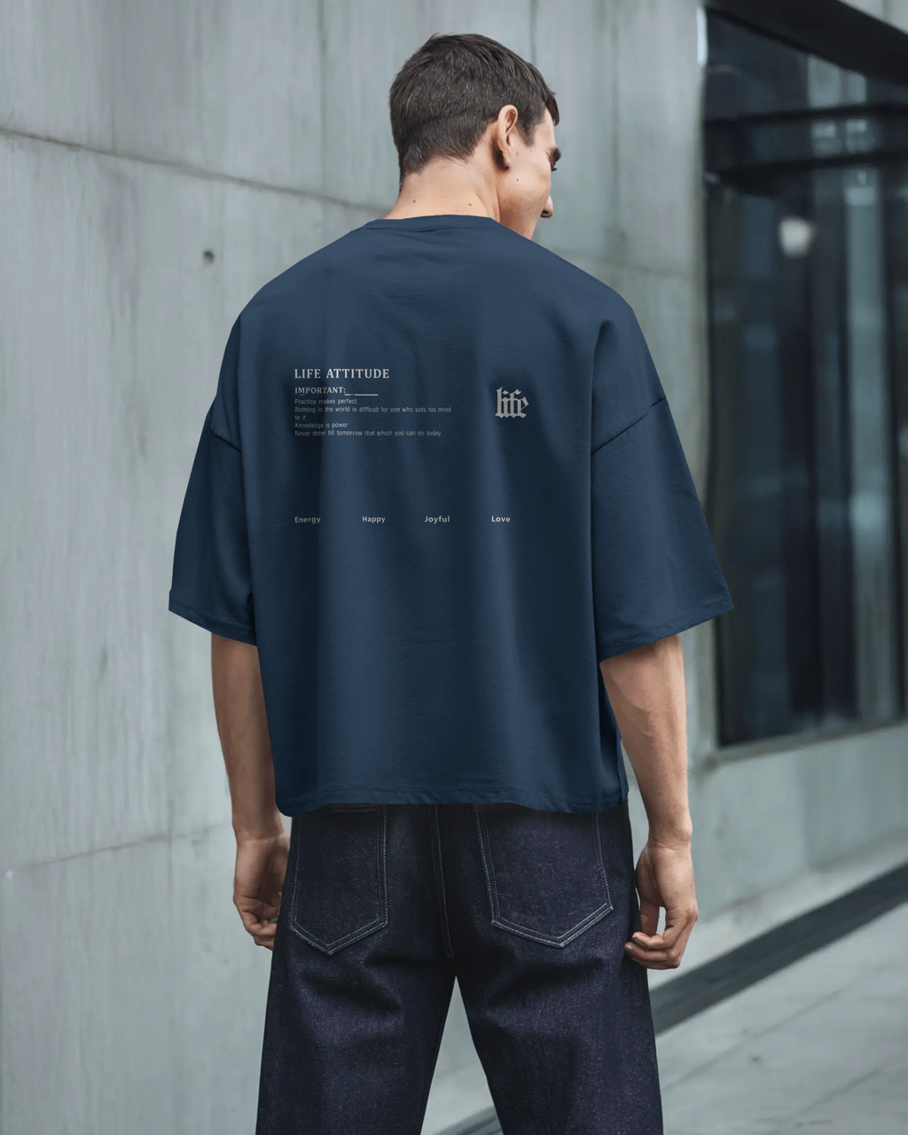 Life Attitude Oversized T-Shirt