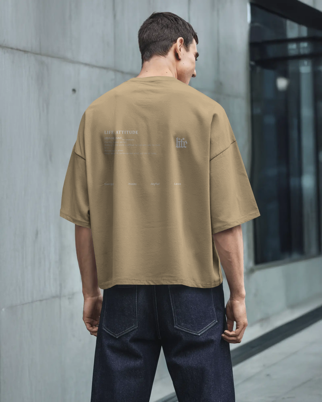 Life Attitude Oversized T-Shirt