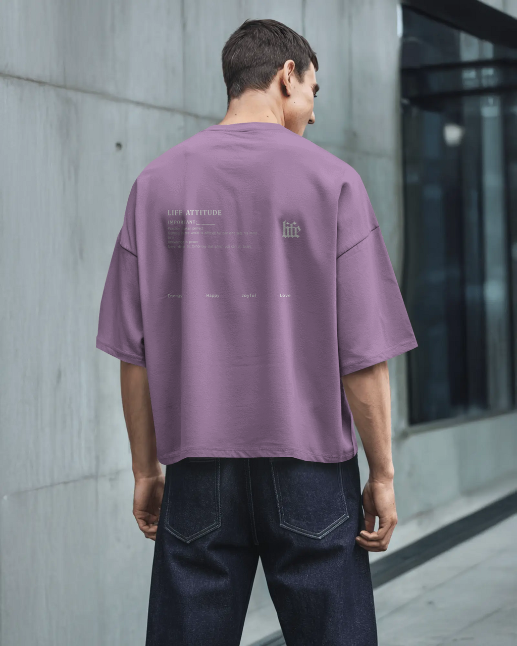 Life Attitude Oversized T-Shirt