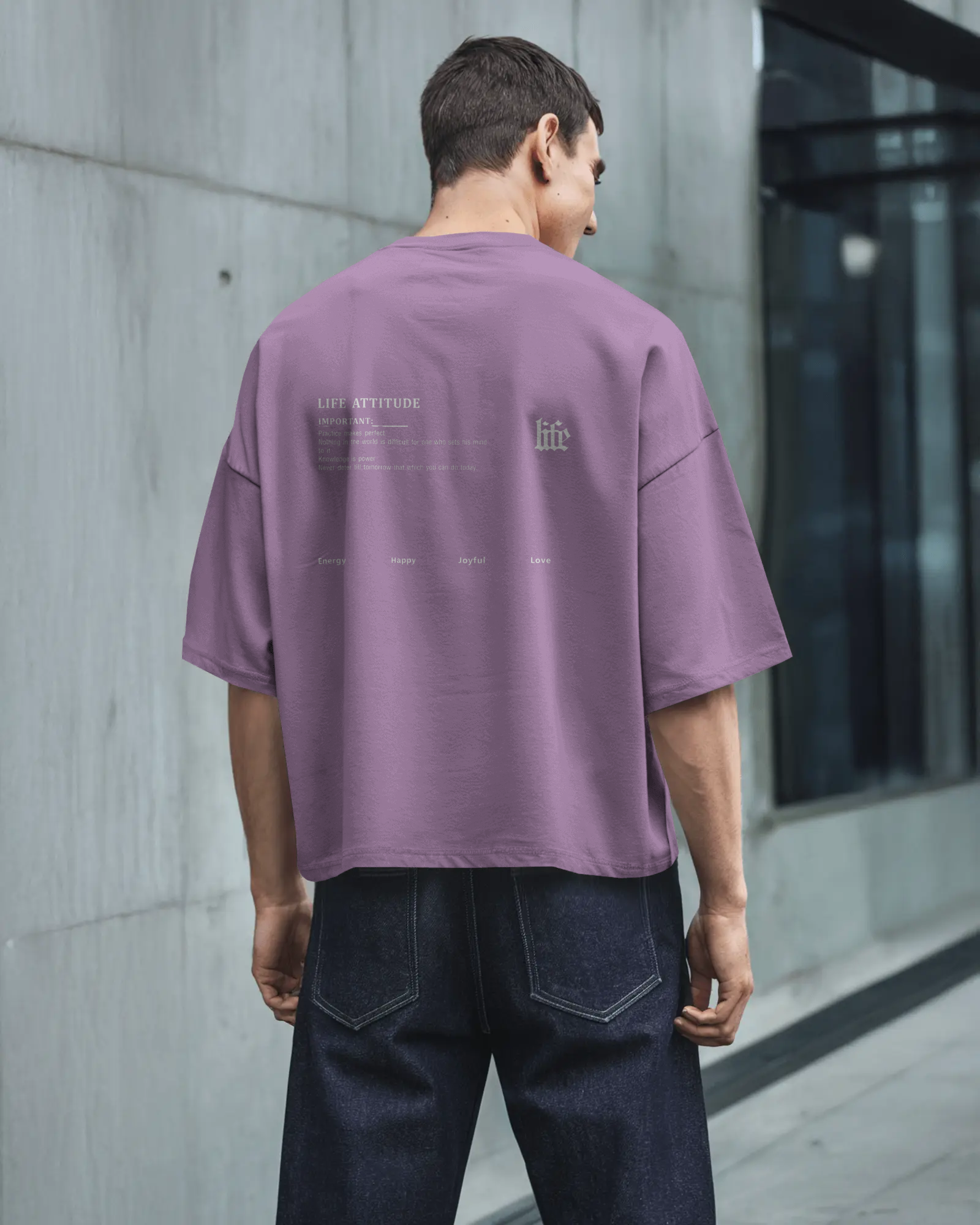 Life Attitude Oversized T-Shirt