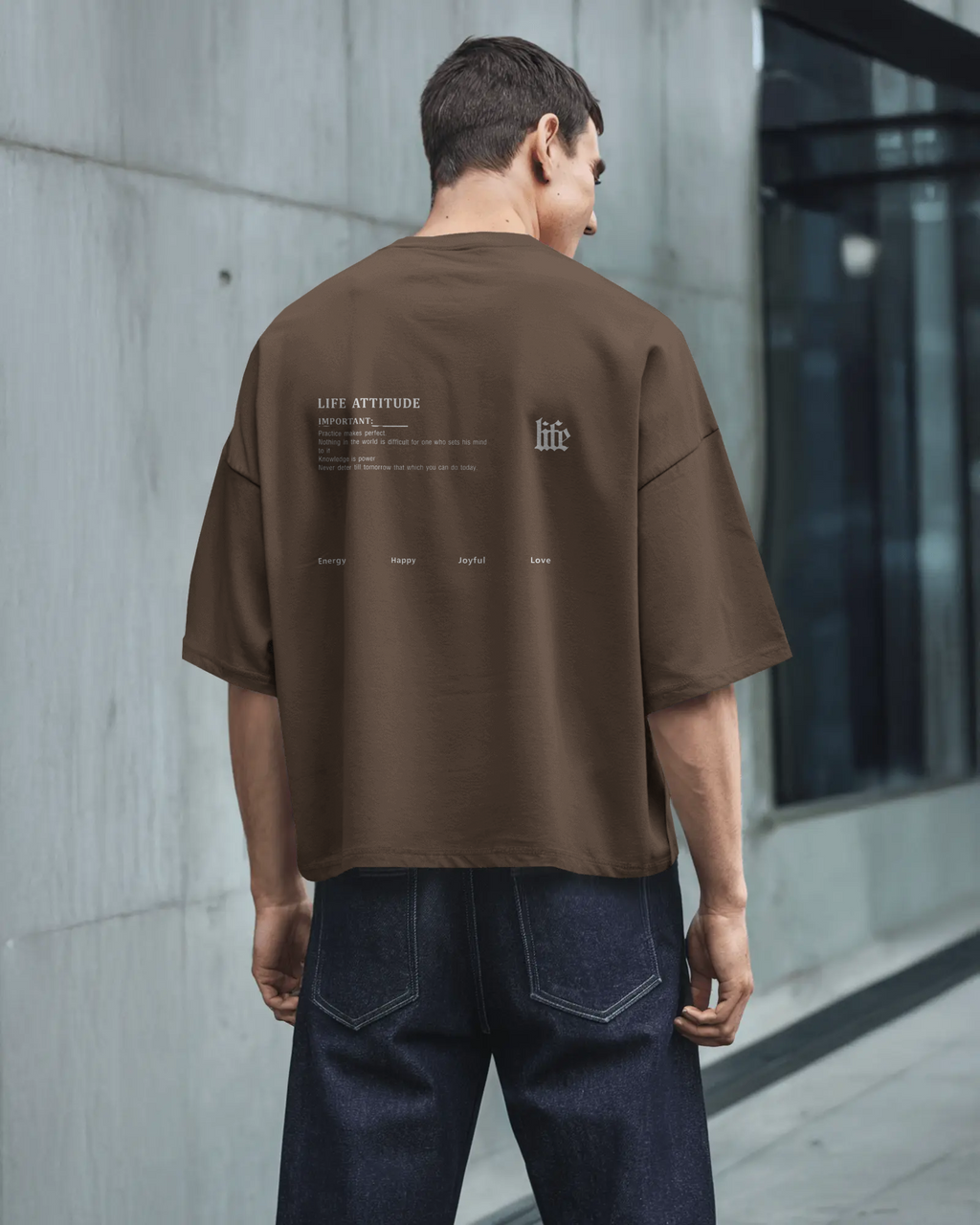 Life Attitude Oversized T-Shirt