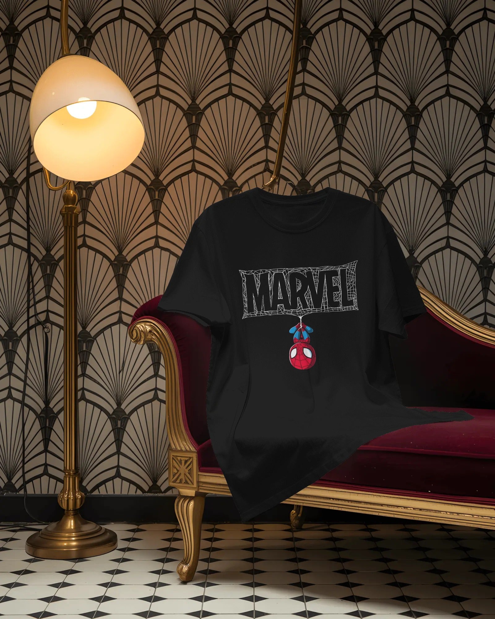 Webbed Marvel Drop Tee