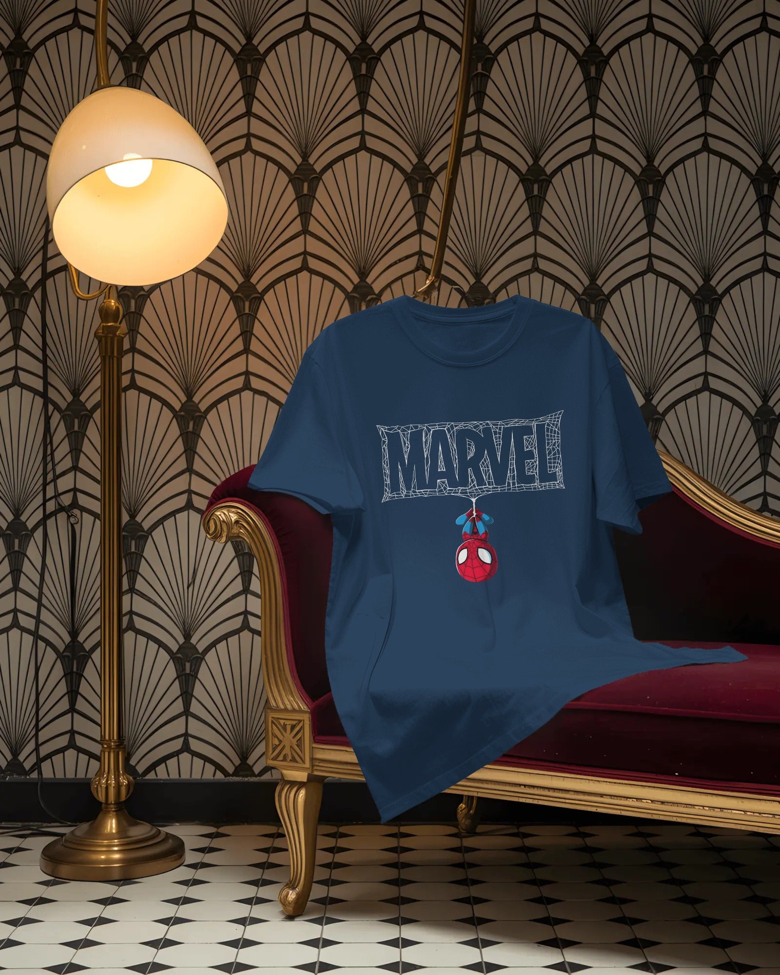Webbed Marvel Drop Tee