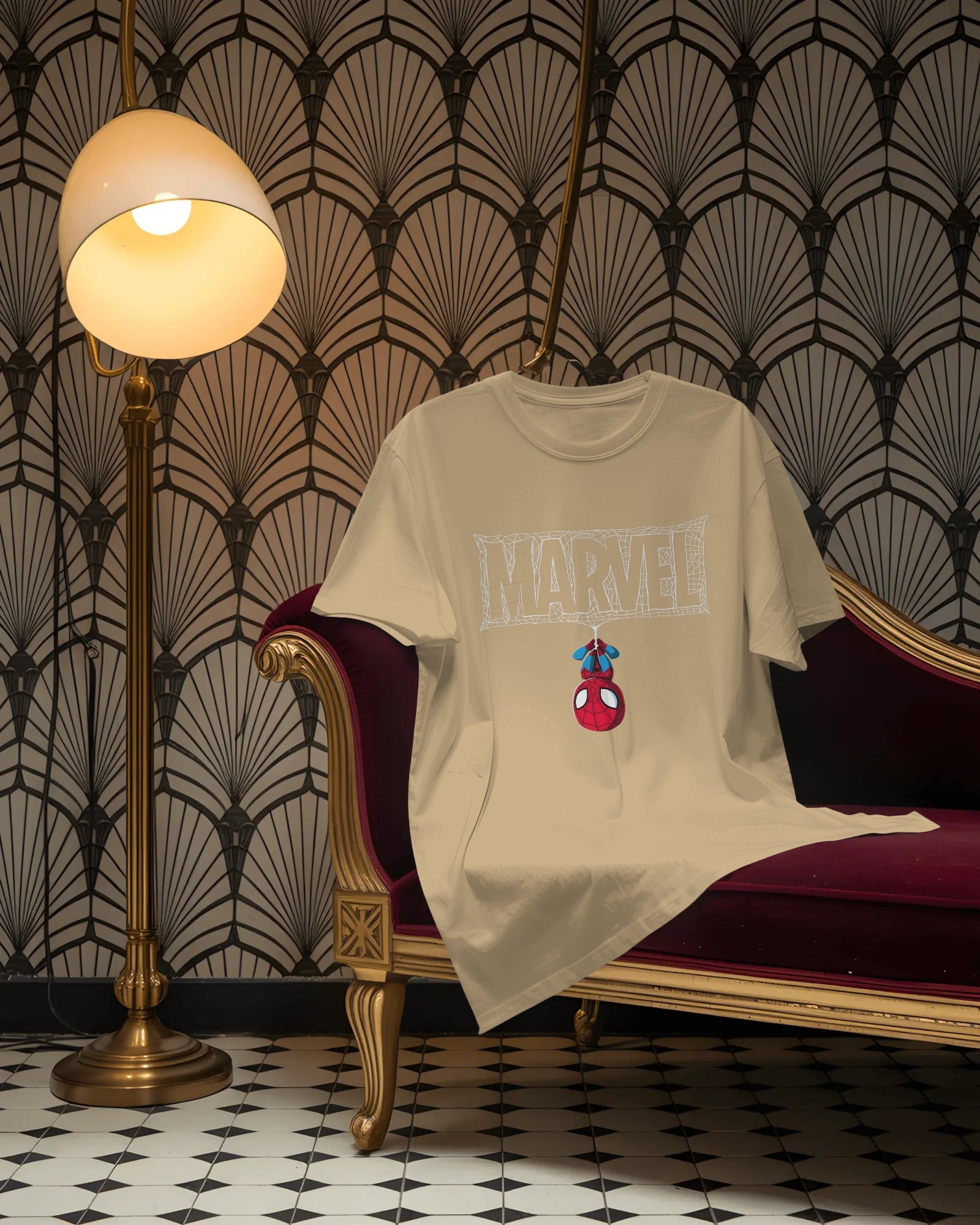 Webbed Marvel Drop Tee