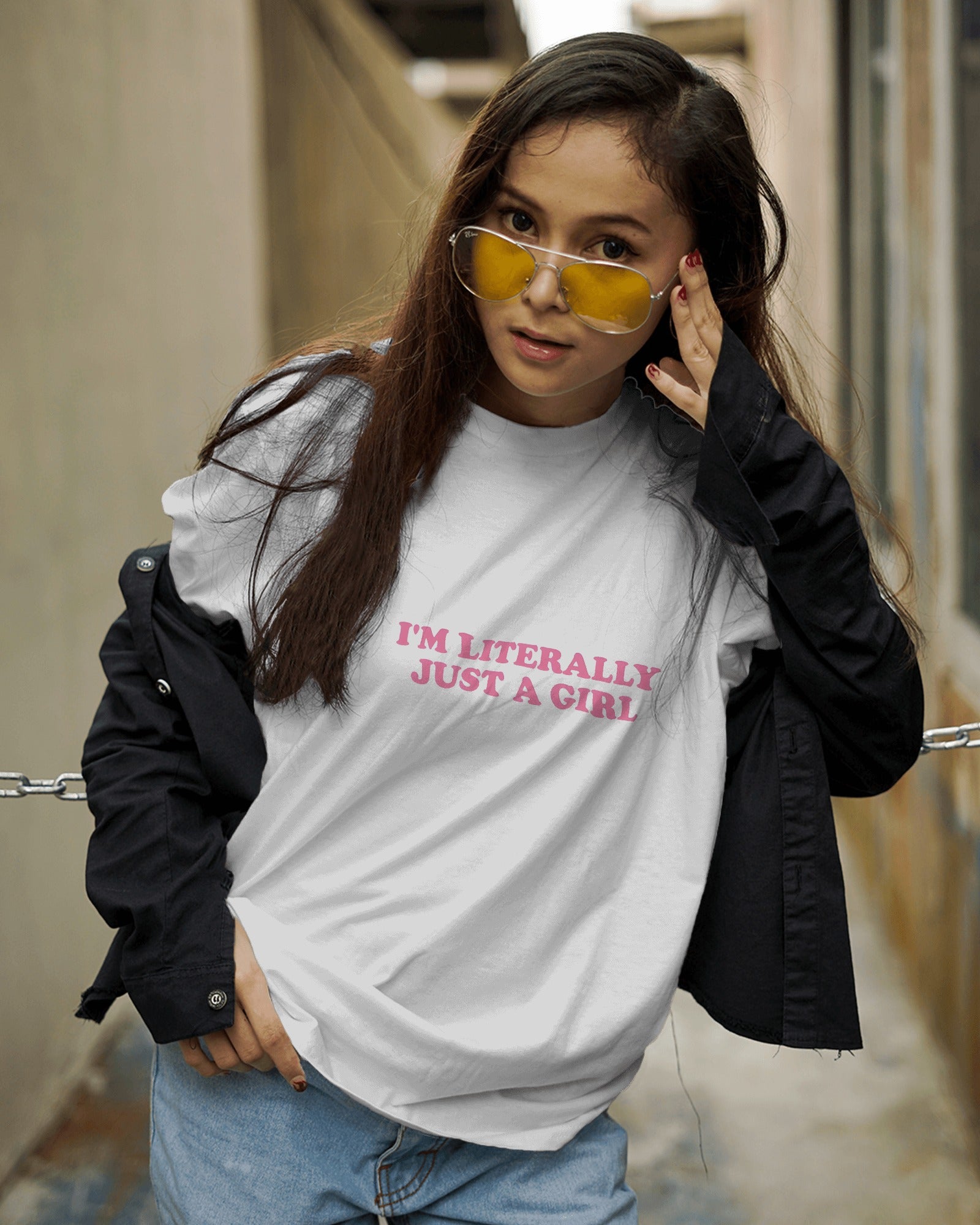 Literally Just a Girl Statement Tee