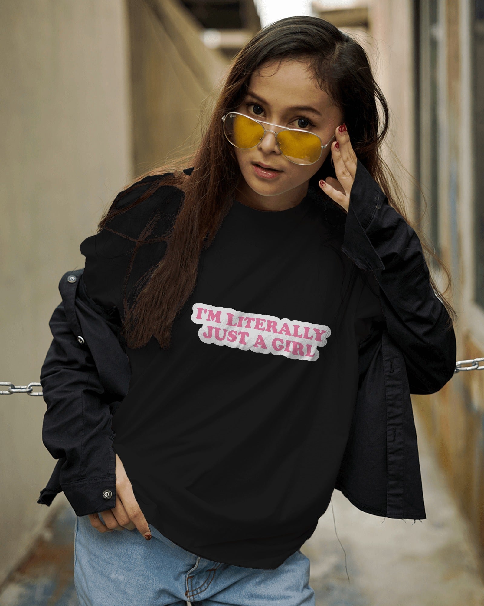 Literally Just a Girl Statement Tee