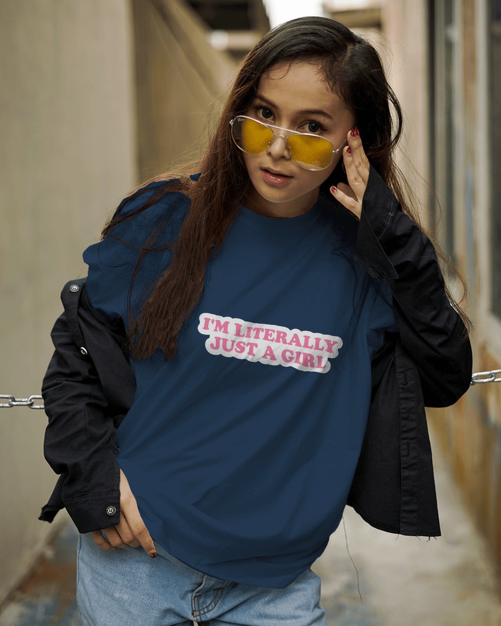 Literally Just a Girl Statement Tee