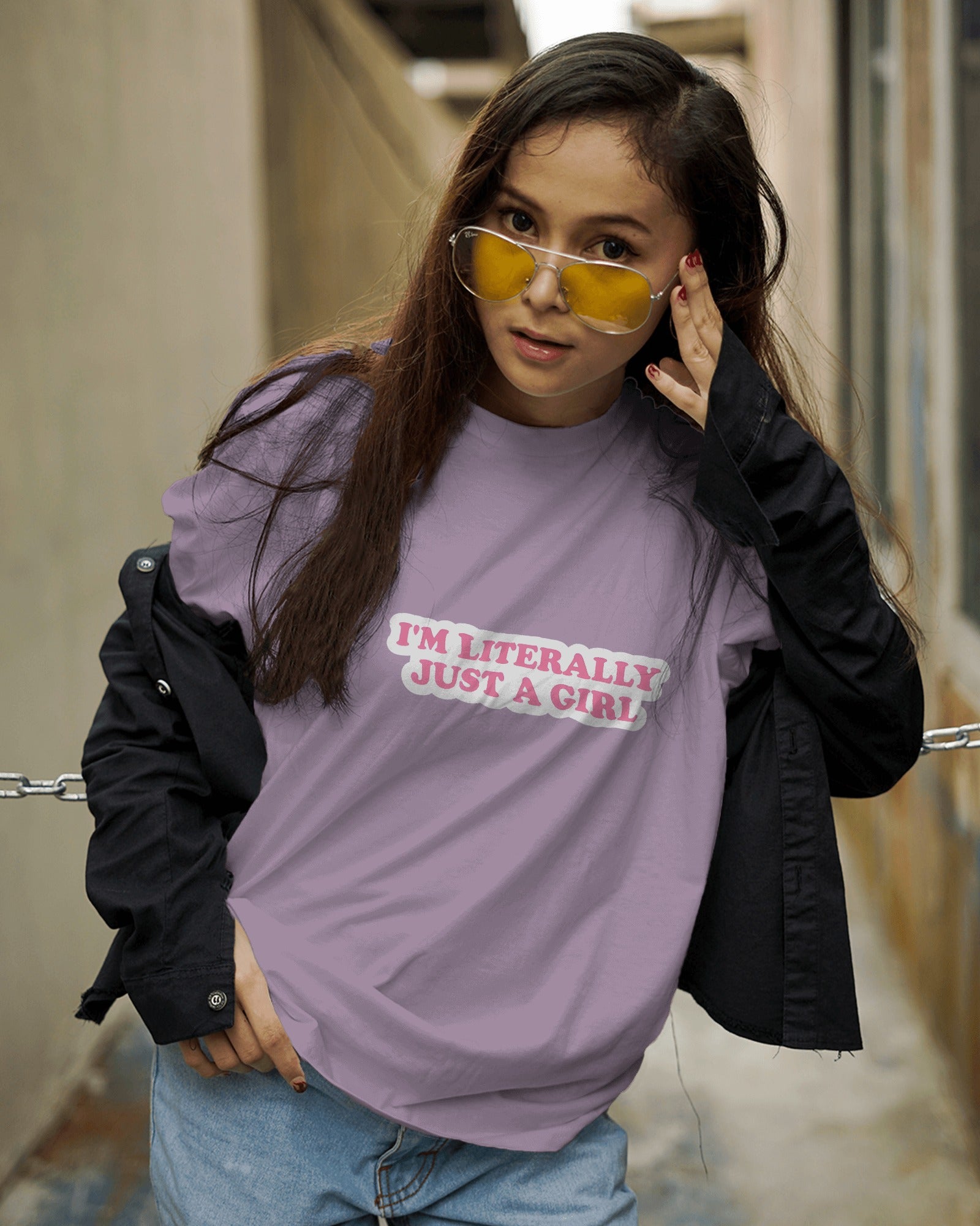 Literally Just a Girl Statement Tee
